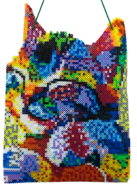 アイロンビーズ-手招き猫 2